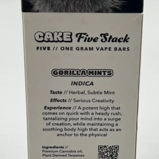 Gorilla Mints Cake Gen 1 Disposable 1g
